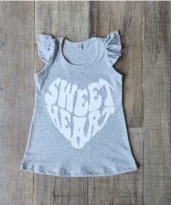 musculosa nena volados corazón sweet