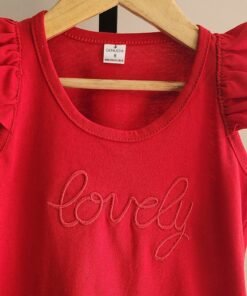 Musculosa volados nena lovely bordado