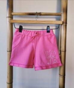 Short Rustico nena bordado Love